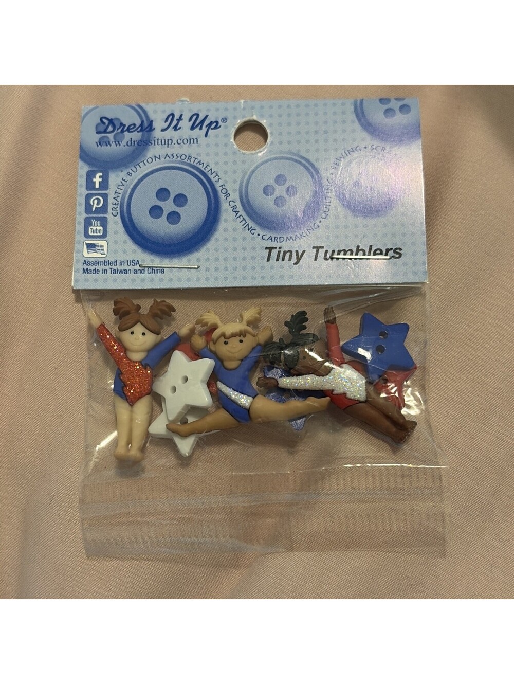 Dress It Up Creative Bottom Collection Tumblers Gymnastics Star -6957